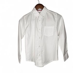 French Toast Button Front Long Sleeve Shirt in White New With Tags
